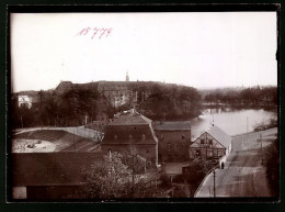 Fotografie Brück & Sohn Meissen, Ansicht Freiberg I. Sa., Blick Auf Das Schloss Freudenstein Und Den Kreuzteich  - Places