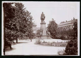 Fotografie Brück & Sohn Meissen, Ansicht Budapest, Blick Auf Das Denkmal Des Grafen Istvan Szechenyi  - Places