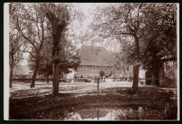 Fotografie Brück & Sohn Meissen, Ansicht Döben, Blick Auf Den Dorfplatz Mit Gasthof Döben  - Places