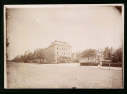 Fotografie Brück & Sohn Meissen, Ansicht Dresden, Partie An Der Kaserne Des Kgl. Säcs. Train-Batl. Nr. 12, 1898  - Lieux