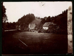 Fotografie Brück & Sohn Meissen, Ansicht Lerbach / Harz, Partie Im Ort Bei Der Hütte  - Places