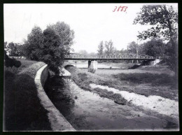 Fotografie Brück & Sohn Meissen, Ansicht Torgau / Elbe, Partie Im Glacis Mit Stahlbrücke  - Lieux