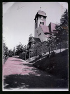 Fotografie Brück & Sohn Meissen, Ansicht Kipsdorf / Erzg., Strassenpartie An Der Kirche  - Lieux