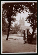 Fotografie Brück & Sohn Meissen, Ansicht Oschatz, Partie An Der Oberen Promenade Mit Blick Zur Kirche  - Places