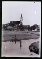 Fotografie Brück & Sohn Meissen, Ansicht Königsbrück I. Sa., Blick über Die Pulsnitz Zur Kirche  - Lieux