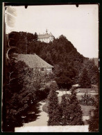 Fotografie Brück & Sohn Meissen, Ansicht Bad Herzberg, Partie Im Park Mit Blick Zum Schloss  - Places