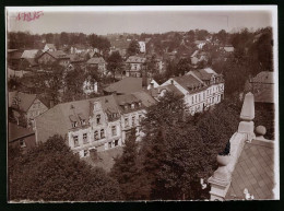 Fotografie Brück & Sohn Meissen, Ansicht Rossbach / Böhmen, Blick Auf Die Stadt Mit Wohnhäusern  - Places
