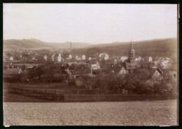 Fotografie Brück & Sohn Meissen, Ansicht Flöha I. Sa., Panorama Der Stadt Mit Kirche  - Lieux