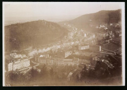 Fotografie Brück & Sohn Meissen, Ansicht Karlsbad, Blick Auf Die Stadt Von Der Franz Josefs Höhe Aus Gesehen  - Lugares