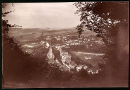 Fotografie Brück & Sohn Meissen, Ansicht Bad Kösen, Blick Vom Wald Auf Den Ort Mit Kirche  - Places