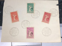 SOUTH VIET  NAM STAMPS F D C- On Certified Paper (26-10-1961(REARMEMENT MORAL)1pcs  Good Quality - Viêt-Nam