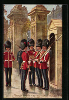 Künstler-AK Harry Payne: Changing Sentries Outside Buckingham Palace  - Autres & Non Classés