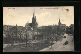 AK Bitterfeld, Blick Auf Kirche Und Rathaus  - Bitterfeld