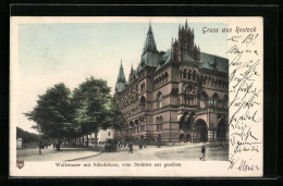 AK Rostock, Wallstrasse Mit Ständehaus, Vom Steintor Aus Gesehen  - Rostock