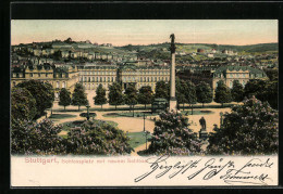 AK Stuttgart, Schlossplatz Mit Neuem Schloss  - Stuttgart