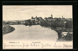AK Neuburg / Donau, Ortspartie Am Donauufer  - Neuburg