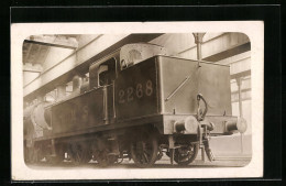 Lithography Lokomotive LMS 2268 In Einer Halle, Englische Eisenbahn  - Eisenbahnen