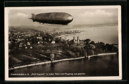 AK Friedrichshafen A. B., Luftschiff LZ 127 Graf Zeppelin In Voller Fahrt Vom Flugzeug Aus Gesehen  - Zeppeline