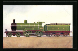 Pc Express Passenger Engine No. 1327, GN Rly., Englische Eisenbahn  - Trains