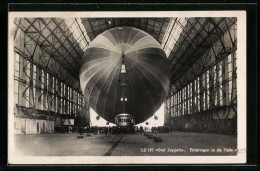 AK Zeppelin, Einbringen Des Luftschiffs Graf Zeppelin LZ 127 In Die Halle  - Zeppeline