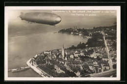 AK Friedrichshafen /Bodensee, Fliegeraufnahme Des LZ 127 Graf Zeppelin  - Dirigeables