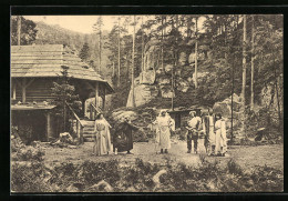 AK Oybin B. Zittau, Waldtheater, Der Sohn Der Wildnis Von Friedrich Halm  - Théâtre