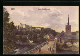 AK Gera, Schloss Osterstein Mit Brücke  - Gera