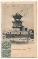 CPA - CHINE - HANKOW - Tien J. Kouen Pagoda - Affranchie 2x5c Type Blanc Schang-Hai Chine 1906 - Chine