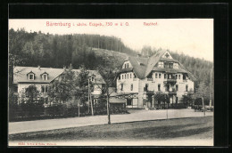 AK Bärenburg I. Sächs. Erzgeb., Strassenpartie Mit Gasthof Und Hotel  - Autres & Non Classés