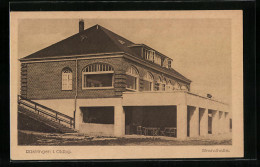 AK Rüstringen /Oldbg., Gasthaus Strandhalle, Seitenansicht Mit Treppe  - Other & Unclassified