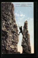 AK Innsbruck, Bergsteiger Am Kalkkögel  - Mountaineering, Alpinism