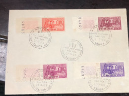 SOUTH VIET  NAM STAMPS F D C- On Certified Paper (21-3-1963(CONTRE LA FAIM)1pcs  Good Quality - Vietnam