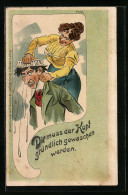 Künstler-AK Bruno Bürger & Ottillie Nr.: 7123, Dir Muss Der Kopf Gründlich Gewaschen Werden  - Sonstige & Ohne Zuordnung