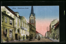 AK Mitau, Katholische Strasse  - Lettonie