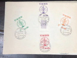 SOUTH VIET  NAM STAMPS F D C- On Certified Paper (26-10-1963(LE COMBATTANT)1pcs  Good Quality - Vietnam