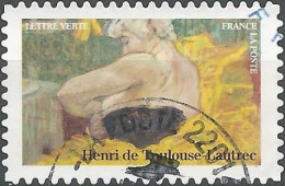 FRANCE AUTOADHESIF ISSU DU CARNET "150 ANS DE L'IMPRESSIONISME" OBLITERE CACHET ROND - Used Stamps