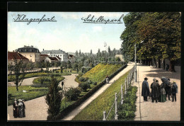 AK Klagenfurt, Schillerpark Mit Besuchern  - Autres & Non Classés