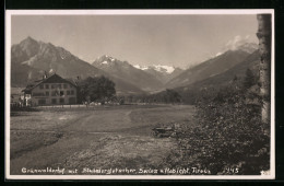 AK Innsbruck, Grünwalderhof Mit Stubaiergletscher, Serles Und Habicht  - Otros & Sin Clasificación