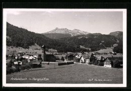 AK Andelsbuch, Ortsansicht Mit Hangspitze  - Autres & Non Classés