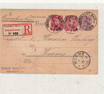 Germany / Stationery / Registered Postcards / Frankfurt - Other & Unclassified