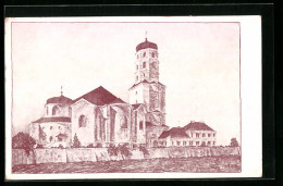 Künstler-AK Bregenz, Rieden-Vorkloster, Krieger-Gedächtniskirche Maria Hilf  - Altri & Non Classificati