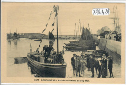 CONCARNEAU- ARRIVEE DU BATEAU DE BEG-MEIL - Concarneau