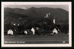 AK Maria Enzersdorf Am Gebirge, Ortsansicht Mit Bergrücken  - Autres & Non Classés