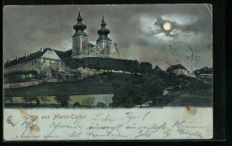 Mondschein-AK Maria-Taferl, Wallfahrtskirche Bei Nacht  - Other & Unclassified