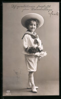 Foto-AK EAS Nr. 3097 /1: Kleiner Junge Im Matrosenanzug  - Photographie