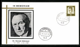 AK Dr. Konrad Adenauer Zum Todestag Am 19. 4. 1967  - Other & Unclassified