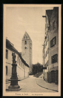 AK Füssen A. Lech, Strasse Am Mangbrunnen  - Füssen