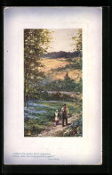 Künstler-AK Raphael Tuck & Sons Nr. 154: Angler Und Mädchen In Einer Hügellandschaft  - Tuck, Raphael