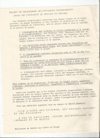 MAI 68  :  TRACT DU MOUVEMENT DE SOUTIEN AUX LUTTES DES PEUPLES : " A BAS LE GAULLISME , REGIME ANTIPOPULAIRE ..... - Unclassified