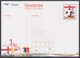 Thailand 2014 Mint Postcard Football, Soccer, Sport, Sports, Worldcup, England, Post Card, Postal Stationery - Thaïlande